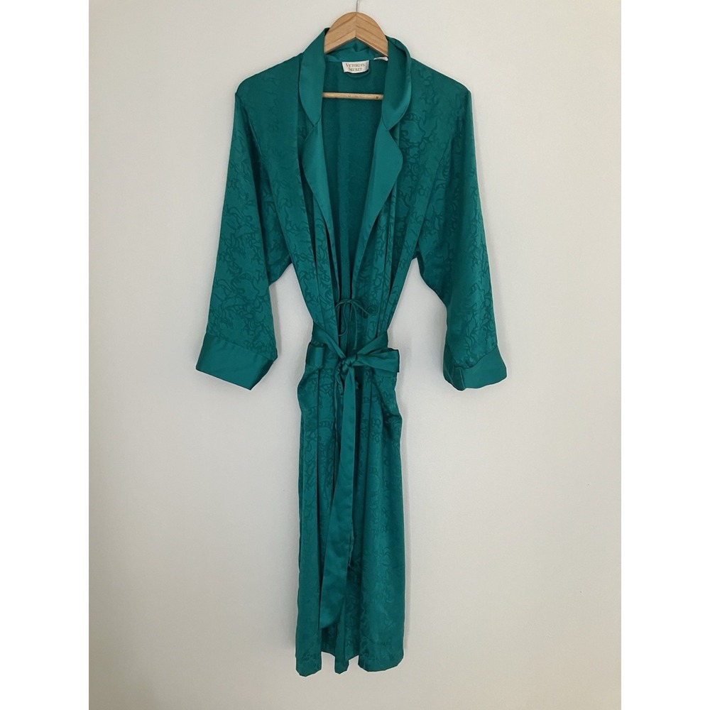 Victoria's Secret Gold Label Robe In Emerald Green Size Small